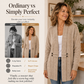 Women's Casual Double-Breasted Knit Cardigan
