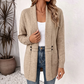 Women's Casual Double-Breasted Knit Cardigan