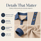 Women's Contrast Denim Collar Knit Top