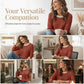 Women's Casual Knit Crewneck Pullover Top