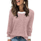 Women's Casual Knit Crewneck Pullover Top