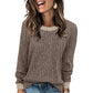 Women's Casual Knit Crewneck Pullover Top