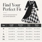 Women Plaid Patchwork Cowl Neck Maxi Dress
