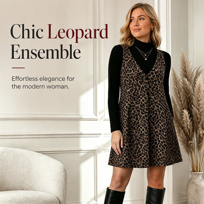 Flattering Layered Leopard Set