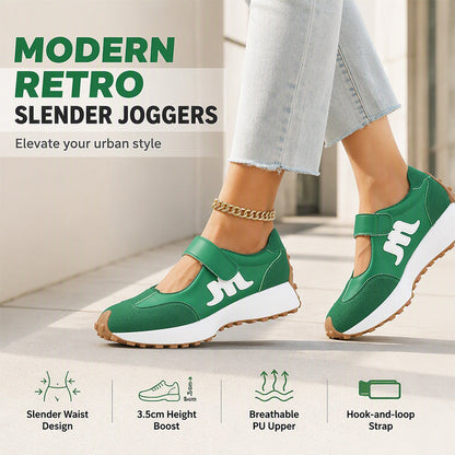 😍✨ Retro trampki typu Mary Jane z rzepami, podeszwa o wysokości 3,5 cm, lekkie i przewiewne — beżowe, czarne, czerwone, zielone, niebieskie — rozmiary 36–43 ❤️