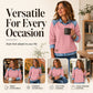 🍂 Last Day Sale 50% Off 👕 Women's Long Sleeve Denim Patchwork Sweatshirt