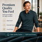 🎯✨ Męska bluzka dzianinowa 2 w 1, dekolt w kształcie litery V z wstawką w kratkę, efekt warstwowy, miękka i oddychająca — styl smart casual, elegancka, uniwersalna☁️