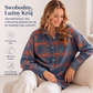 🍂✨ Sweter z dzianiny w kratkę, z kołnierzem z klapami, guzikami i ściągaczowymi mankietami, o luźnym kroju — 9 kolorów, rozmiary S–4XL 🧶