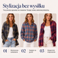 🍂✨ Sweter z dzianiny w kratkę, z kołnierzem z klapami, guzikami i ściągaczowymi mankietami, o luźnym kroju — 9 kolorów, rozmiary S–4XL 🧶