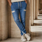 👖✨Bestseller - Denimowe joggersy o slim fit z elastyczną talią – łatwy styl zakładania i czysty, zwężany wygląd do codziennego noszenia