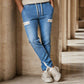 👖✨Bestseller - Denimowe joggersy o slim fit z elastyczną talią – łatwy styl zakładania i czysty, zwężany wygląd do codziennego noszenia