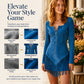 ✨ Standout Elegance | Women's Slim-Fit Half-Zip Fringe Dress