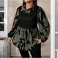 Women’s Elegant Fake 2-Piece Printed Shirt