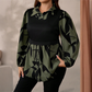 Women’s Elegant Fake 2-Piece Printed Shirt