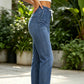Pantalon de jogging décontracté en jean à cordon de serrage pour femme