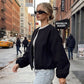 Women's Casual Zip Up Crop Jacket