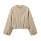 Women's Casual Zip Up Crop Jacket