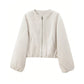 Women's Casual Zip Up Crop Jacket