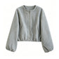 Women's Casual Zip Up Crop Jacket
