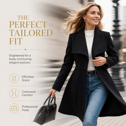 ⌛Limited-Time Offer-Women's Elegant Slim Fit Lapel Coat