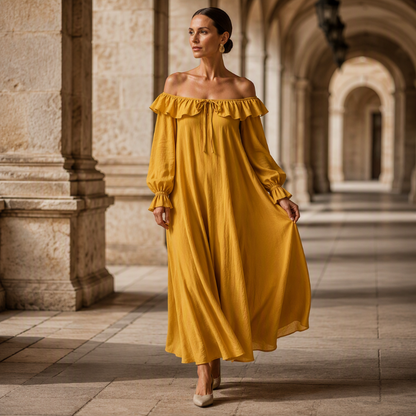 ⌛Limited-Time Offer-👗✨Women's Casual Off-Shoulder Maxi Dress