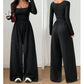 🚨 24-Hour Deal! Don’t Miss Out 💨Women's Casual Square Neck Wide-Leg Jumpsuit