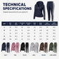 Women's Striped Zip-Up Hoodie & Pants Set
