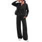 Women's Effortless Top & Wide-leg Pants Set