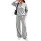 Women's Effortless Top & Wide-leg Pants Set