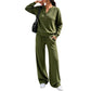 Women's Effortless Top & Wide-leg Pants Set