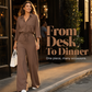 Women's Waist-Defining Shirt Jumpsuit