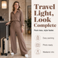 Women's Waist-Defining Shirt Jumpsuit