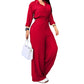 Women's Waist-Defining Shirt Jumpsuit