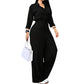 Women's Waist-Defining Shirt Jumpsuit