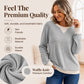 Women's Waffle Knit Long Sleeve Top