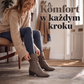 Damskie buty na grubym obcasie z szpiczastym noskiem