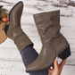 Damskie buty na grubym obcasie z szpiczastym noskiem