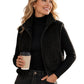 Ciepła kamizelka damska z zamkiem i stójką