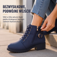 👢✨ Antypoślizgowe Botki Damskie na Grubym Obcasie – Wygodne, z Zamkiem | 36–43 🤎