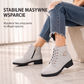 👢✨ Antypoślizgowe Botki Damskie na Grubym Obcasie – Wygodne, z Zamkiem | 36–43 🤎