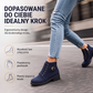 👢✨ Antypoślizgowe Botki Damskie na Grubym Obcasie – Wygodne, z Zamkiem | 36–43 🤎