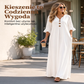 🌺💃 Zwiewna Sukienka Maxi z Dekoltem V i Falbanami – Luźna, Wygodna i Elegancka | S–2XL 🌿