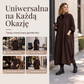👗✨ Damska Luźna Sukienka z Drapowaniem – Wygodna, z Kieszeniami | S–3XL 🌺