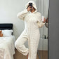 🎀🧸 Uroczy Jednoczęściowy Strój Domowy z Kapturem – Ciepły, Wygodny i Uroczy | S–2XL 🏠