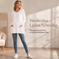 👚🌿 Damska Koszulka z Długim Rękawem – Oversize, Wygodna, z Kieszeniami | M–5XL🌟