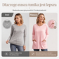 👚🌿 Damska Koszulka z Długim Rękawem – Oversize, Wygodna, z Kieszeniami | M–5XL🌟