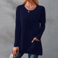 👚🌿 Damska Koszulka z Długim Rękawem – Oversize, Wygodna, z Kieszeniami | M–5XL🌟