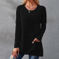 👚🌿 Damska Koszulka z Długim Rękawem – Oversize, Wygodna, z Kieszeniami | M–5XL🌟