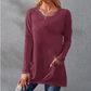 👚🌿 Damska Koszulka z Długim Rękawem – Oversize, Wygodna, z Kieszeniami | M–5XL🌟