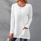 👚🌿 Damska Koszulka z Długim Rękawem – Oversize, Wygodna, z Kieszeniami | M–5XL🌟